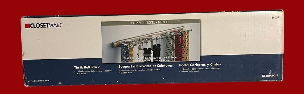 ClosetMaid 14-Hook Tie & Belt Rack 38053